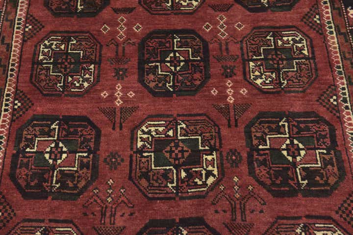 4' x 9' 8 Hand Knotted Shiraz Persian Wool Runner Rug