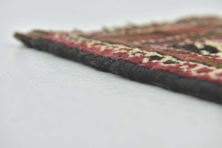 4' x 9' 8 Hand Knotted Shiraz Persian Wool Runner Rug