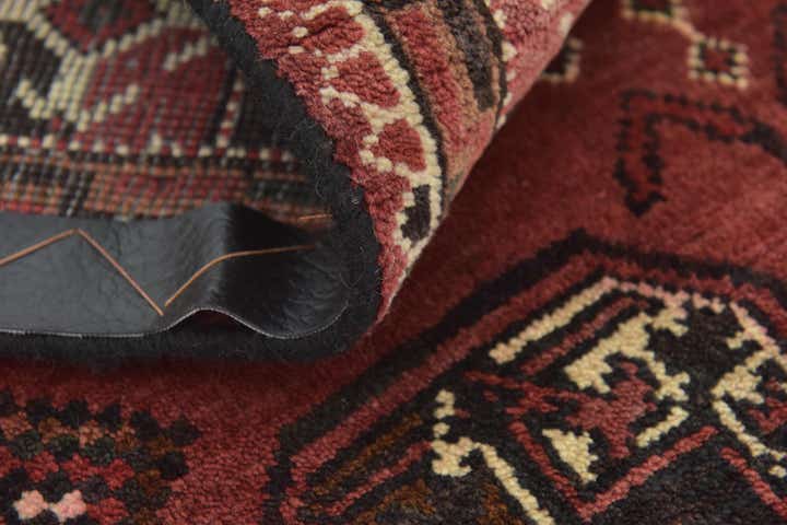 4' x 9' 8 Hand Knotted Shiraz Persian Wool Runner Rug