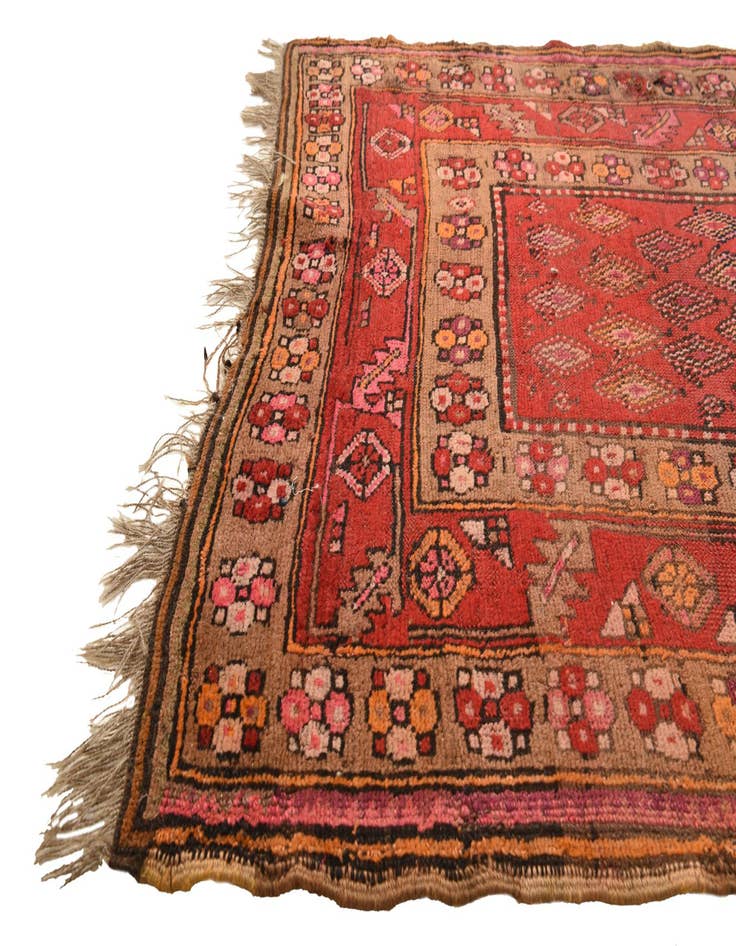 Detail image of 4' 1 x 14' 10  Hand Knotted Shiraz Persian Wool Runner Rug