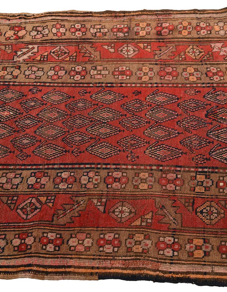 Detail image of 4' 1 x 14' 10  Hand Knotted Shiraz Persian Wool Runner Rug