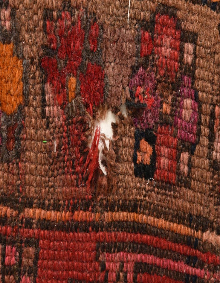 Detail image of 4' 1 x 14' 10  Hand Knotted Shiraz Persian Wool Runner Rug