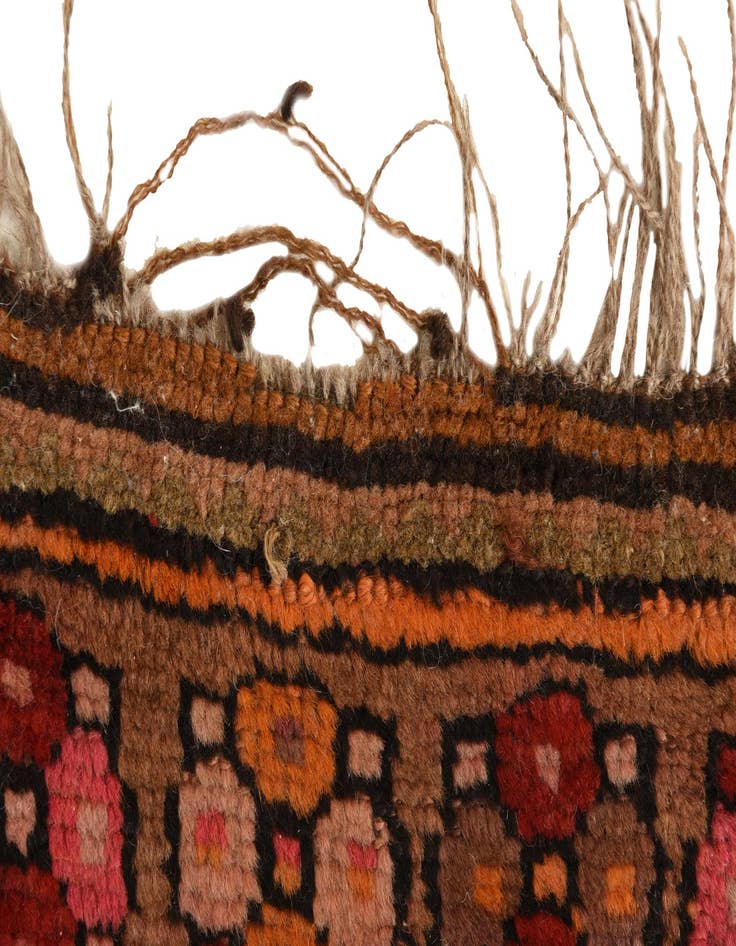 Detail image of 4' 1 x 14' 10  Hand Knotted Shiraz Persian Wool Runner Rug