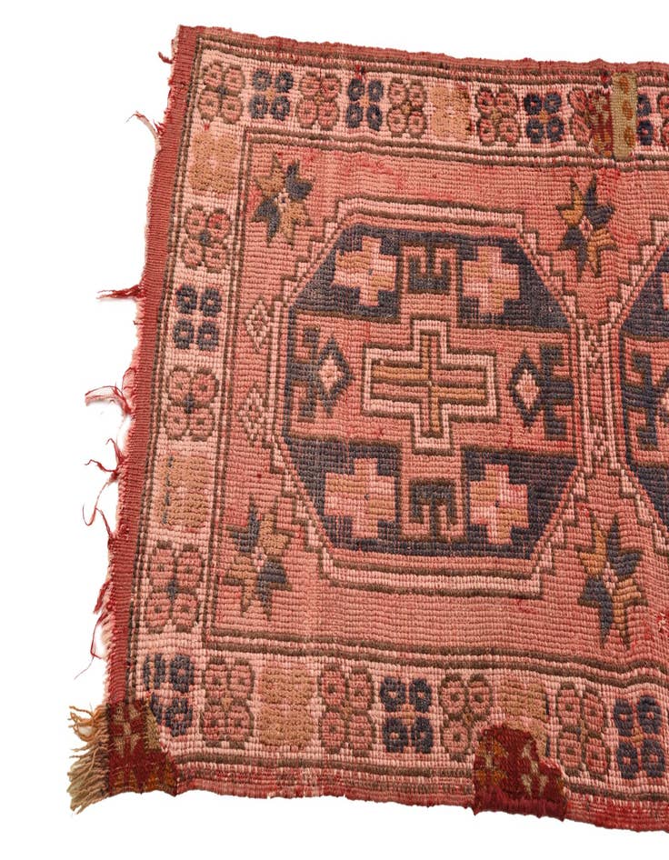 Detail image of 2' 3 x 4' 3  Hand Knotted Shiraz Persian Wool Runner Rug