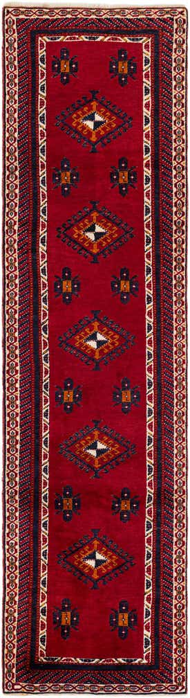 2' 7 x 9' 10 Hand Knotted Shiraz Wool Runner Rug