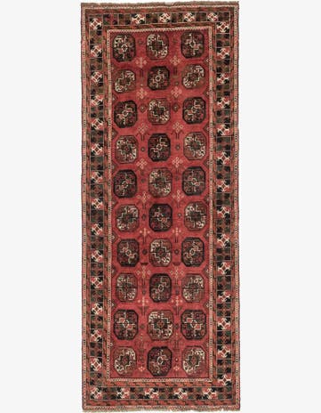 4' x 9' 8 Hand Knotted Shiraz Persian Wool Runner Rug
