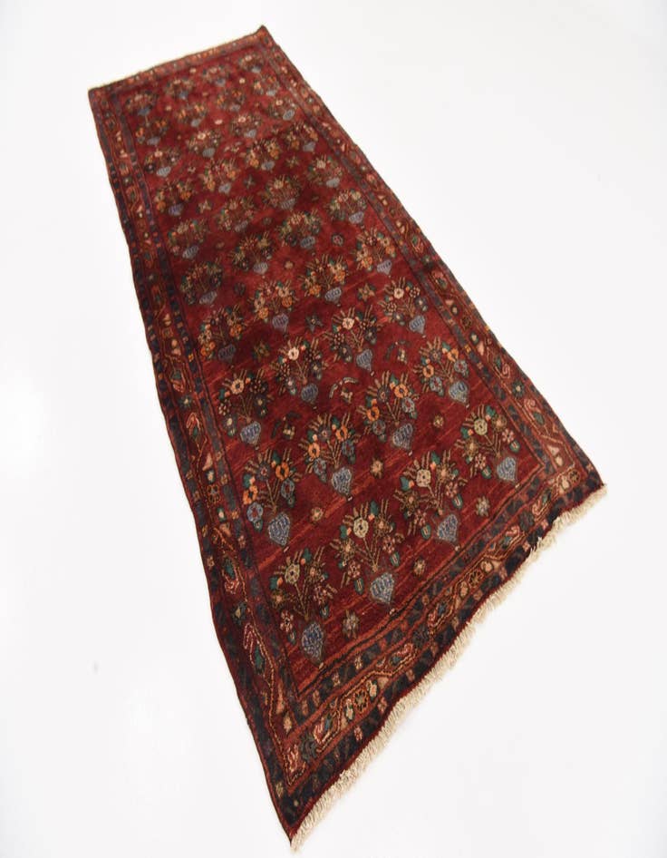 Detail image of 4' 4 x 9' 6  Hand Knotted Sirjan Persian Wool Runner Rug