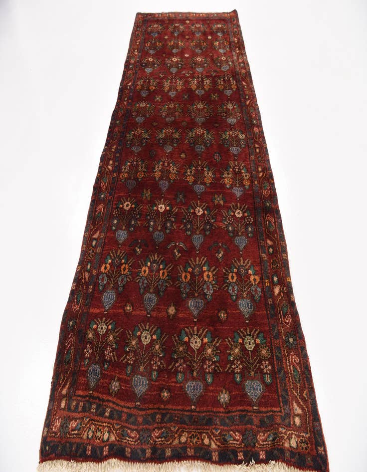 Detail image of 4' 4 x 9' 6  Hand Knotted Sirjan Persian Wool Runner Rug