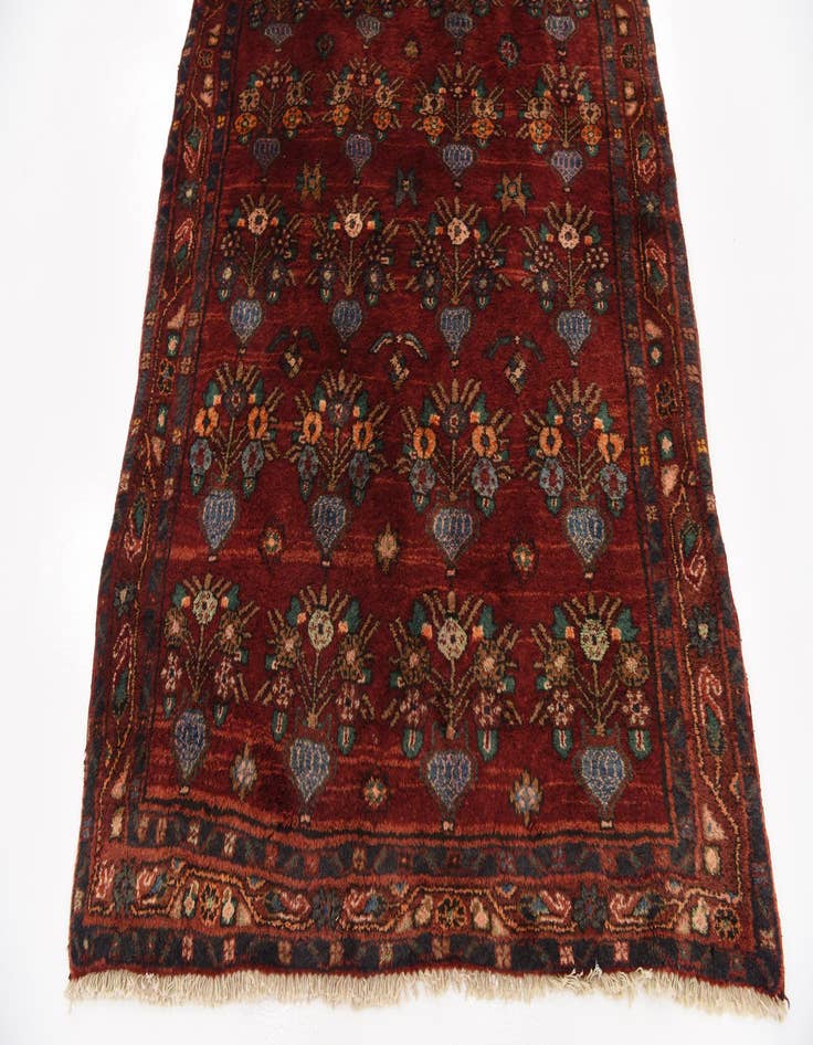 Detail image of 4' 4 x 9' 6  Hand Knotted Sirjan Persian Wool Runner Rug