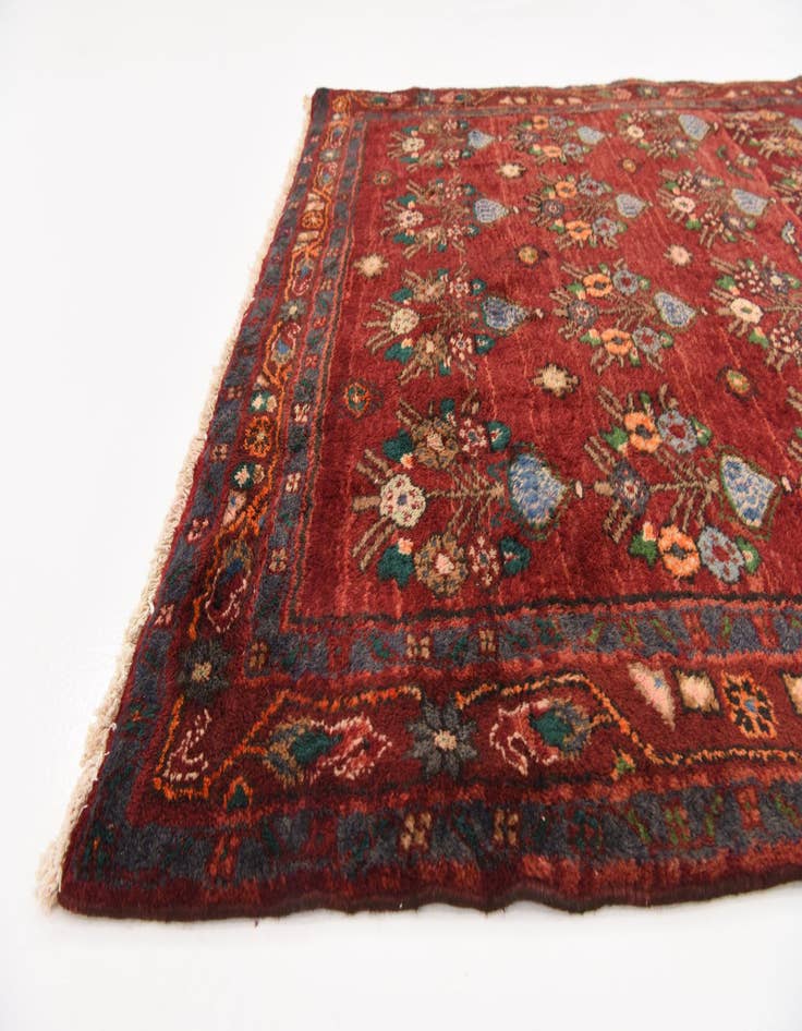 Detail image of 4' 4 x 9' 6  Hand Knotted Sirjan Persian Wool Runner Rug