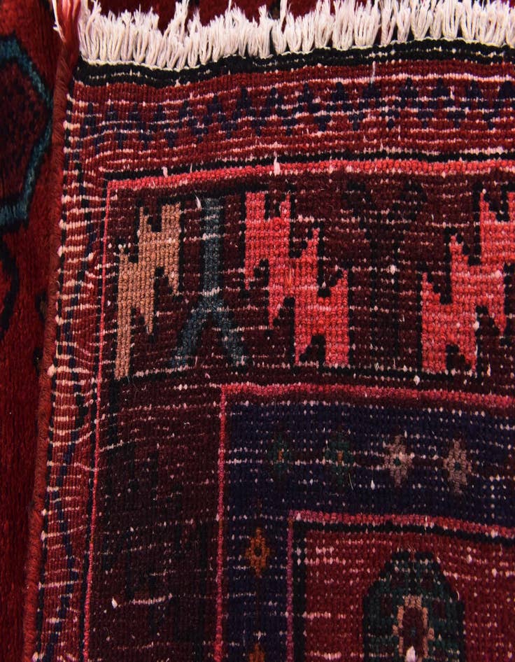 Detail image of 4' 3 x 10'  Hand Knotted Sirjan Persian Wool Runner Rug