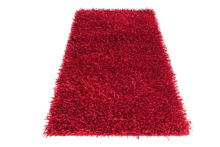 Detail image of 2' 4 x 4' 8 Hand Knotted Solid Shag Oriental Runner Rug