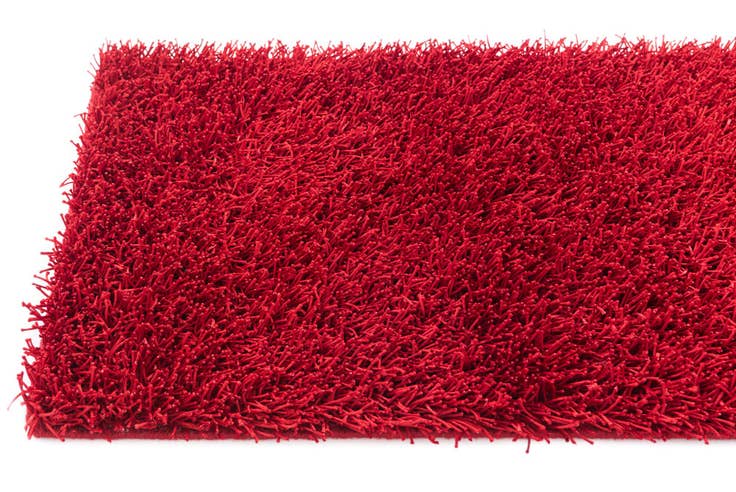 Detail image of 2' 4 x 4' 8 Hand Knotted Solid Shag Oriental Runner Rug