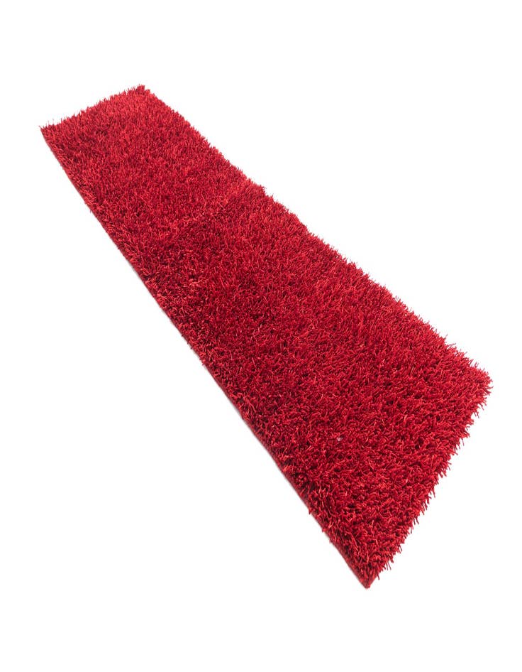 Detail image of 2' 6 x 9'  Hand Knotted Solid Shag Oriental Runner Rug