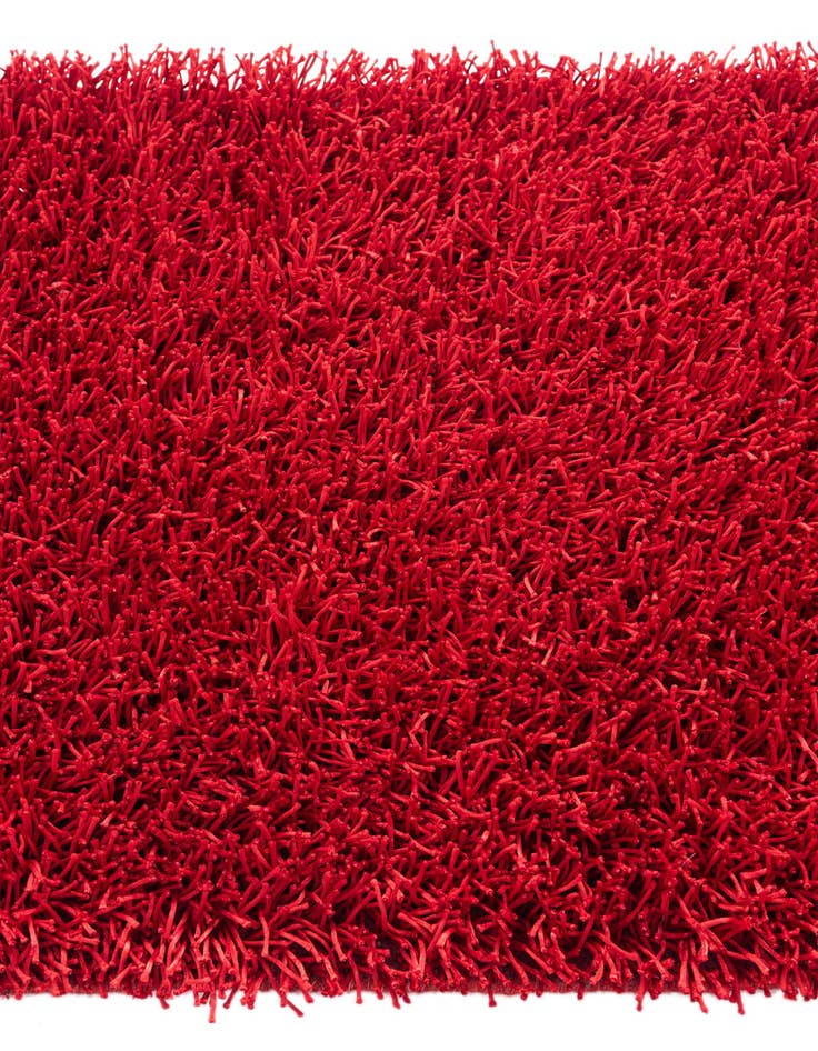 Detail image of 2' 6 x 9'  Hand Knotted Solid Shag Oriental Runner Rug