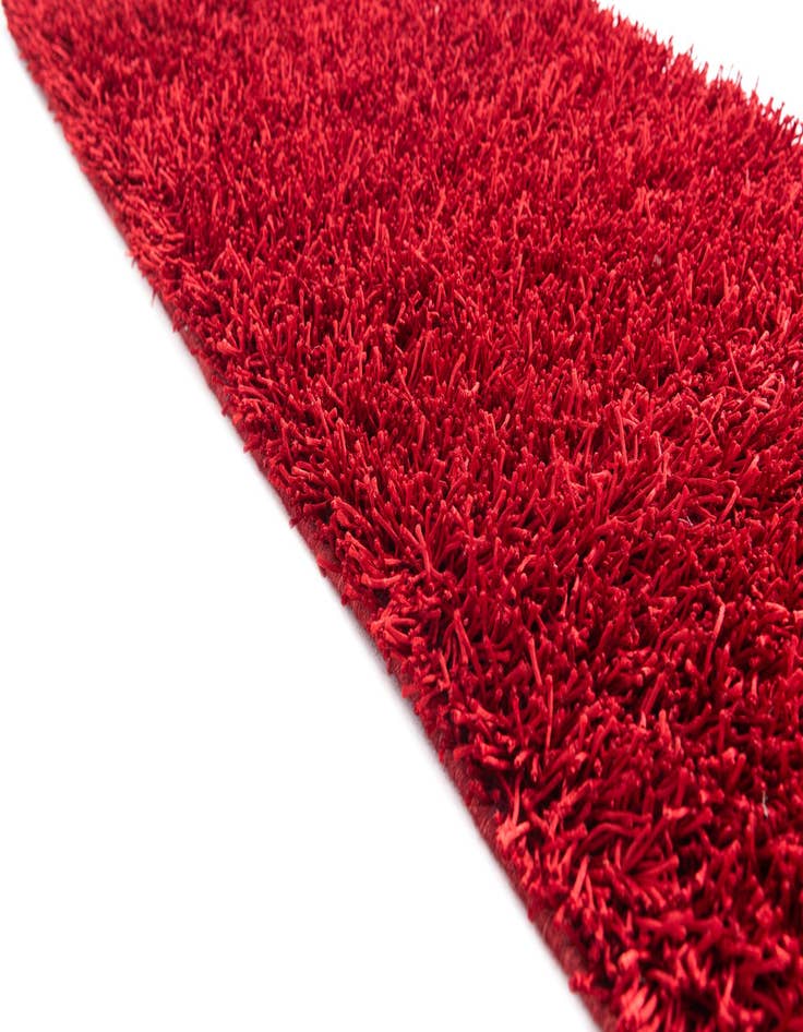 Detail image of 2' 6 x 9'  Hand Knotted Solid Shag Oriental Runner Rug