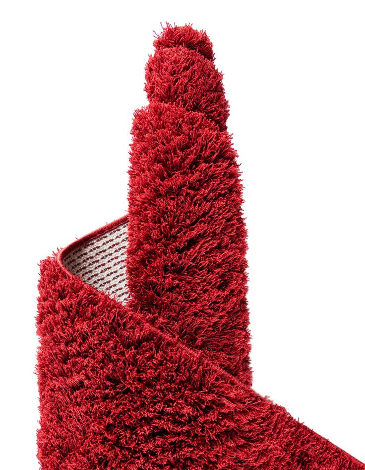 Detail image of 2' 7 x 10' Solid Shag Runner Rug