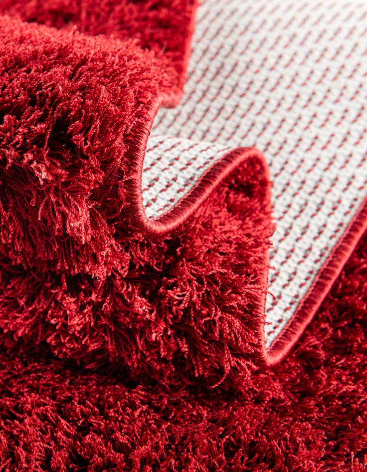 Detail image of 2' 7 x 10' Solid Shag Runner Rug