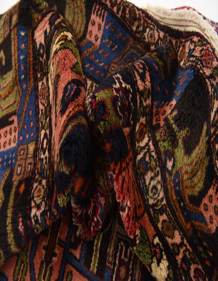 Detail image of 4' 8 x 9' 9  Hand Knotted Songhor Persian Wool Runner Rug