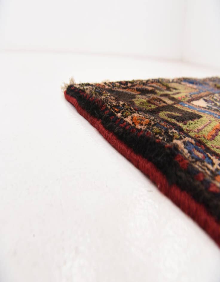 Detail image of 4' 8 x 9' 9  Hand Knotted Songhor Persian Wool Runner Rug