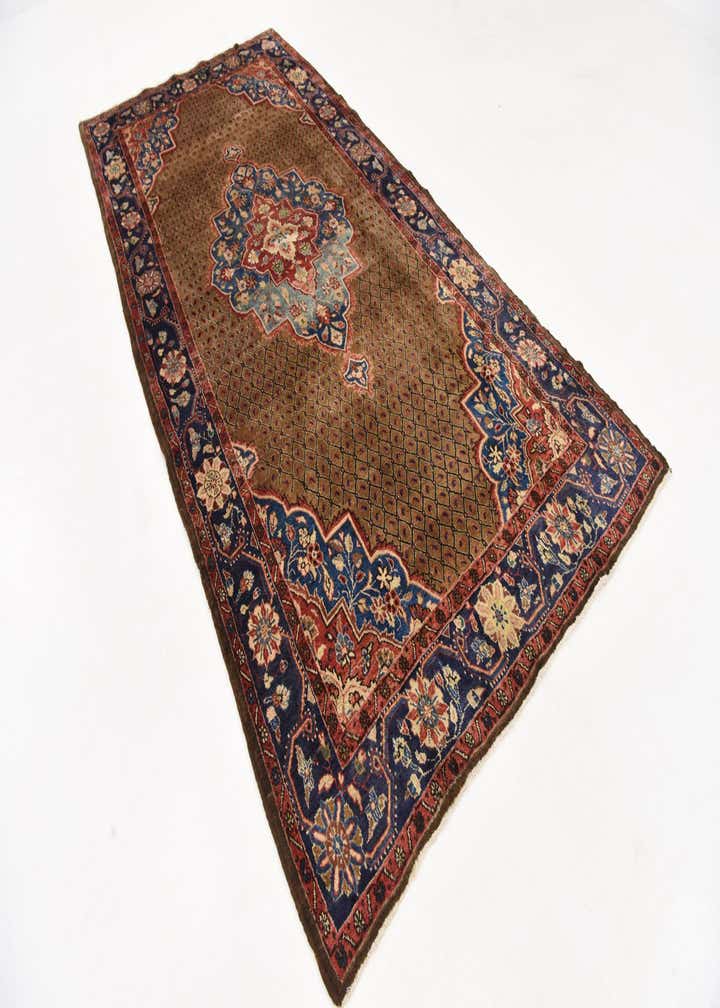 5' x 10' 8 Hand Knotted Songhor Persian Wool Runner Rug