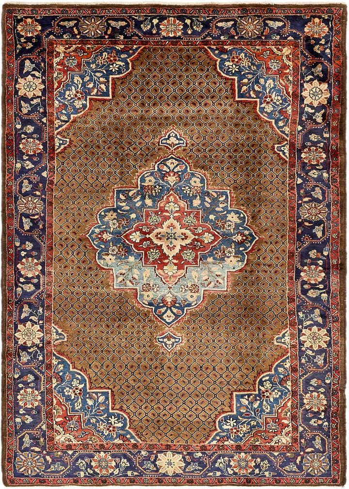 5' x 10' 8 Hand Knotted Songhor Persian Wool Runner Rug