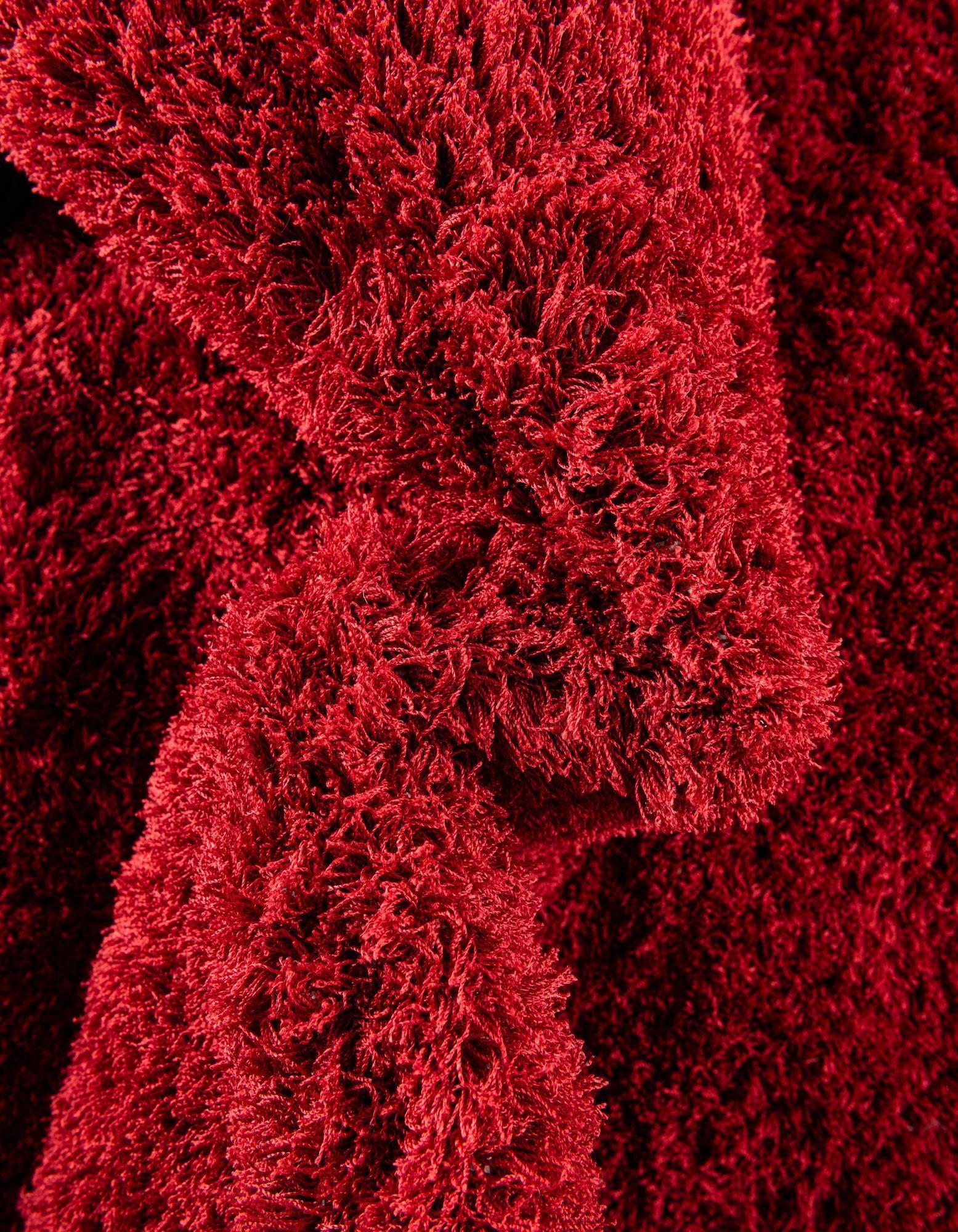 2' x 6' 9 Studio Solid Shag Runner Rug