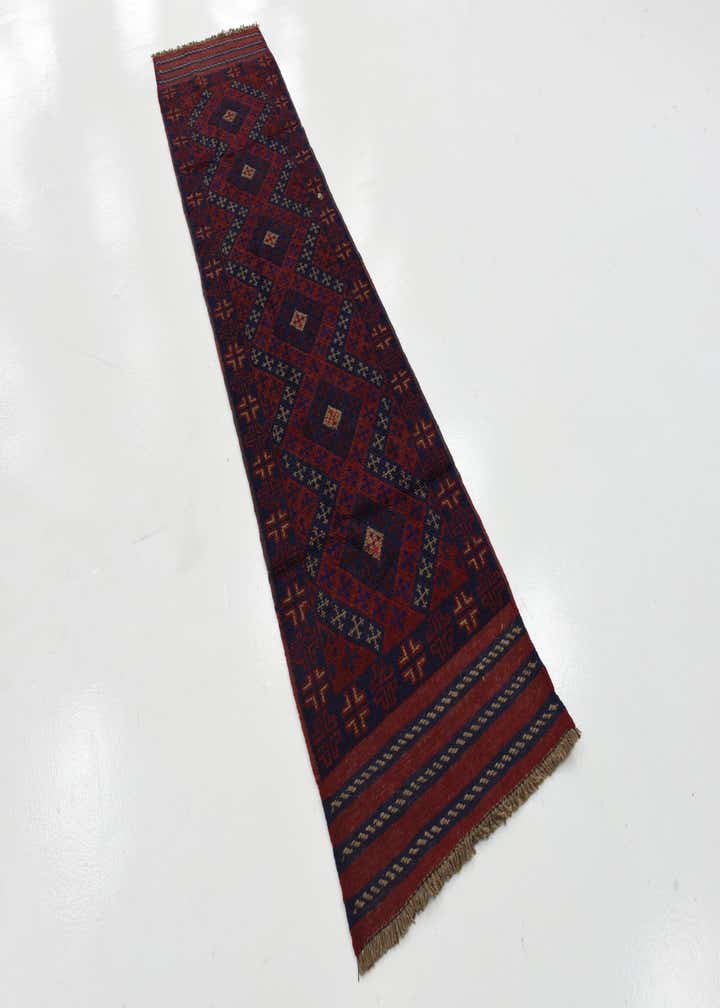 2' x 8' 2 Hand Woven Sumak Runner Rug