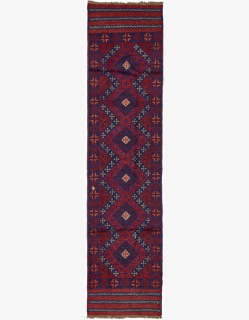 2' x 8' 2 Hand Woven Sumak Runner Rug