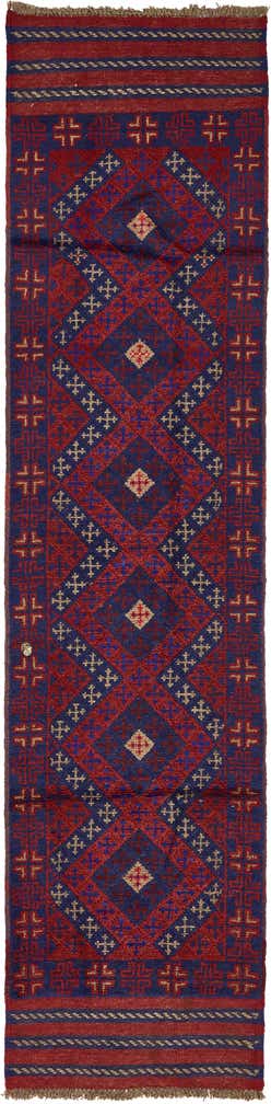 2' x 8' 2 Hand Woven Sumak Runner Rug