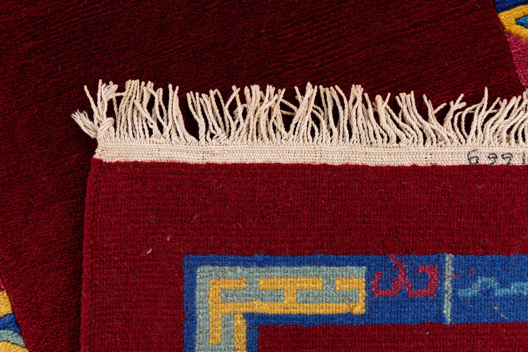 2' 11 x 9' 9 Hand Knotted Tibet Wool Runner Rug