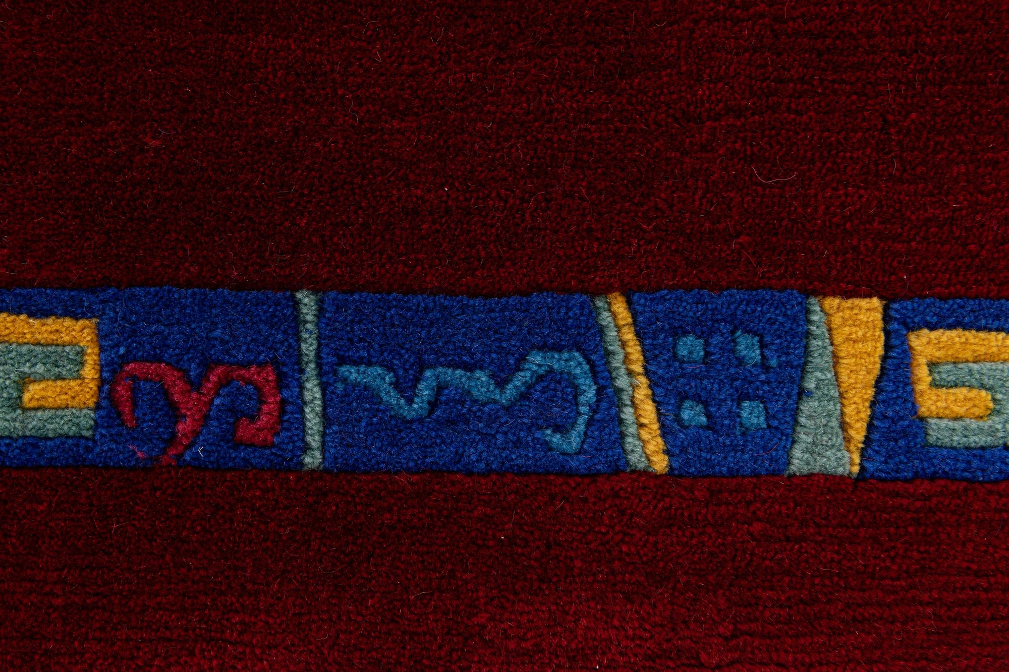 2' 11 x 9' 9 Hand Knotted Tibet Wool Runner Rug