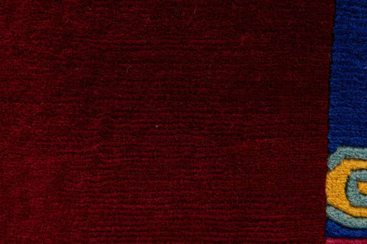 2' 11 x 9' 9 Hand Knotted Tibet Wool Runner Rug