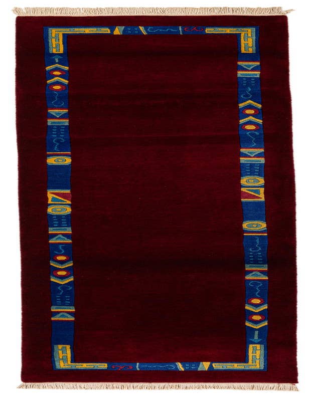 Detail image of 2' 11 x 9' 9 Hand Knotted Tibet Wool Runner Rug