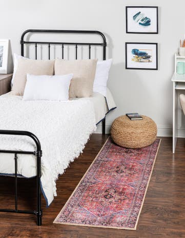 2' x 8' Washable Timeless Runner Rug
