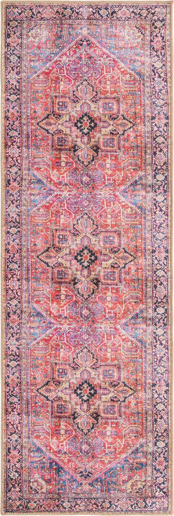 2' x 6' Washable Timeless Runner Rug