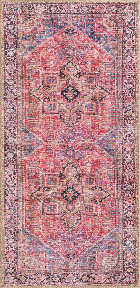 2' x 4' Washable Timeless Runner Rug