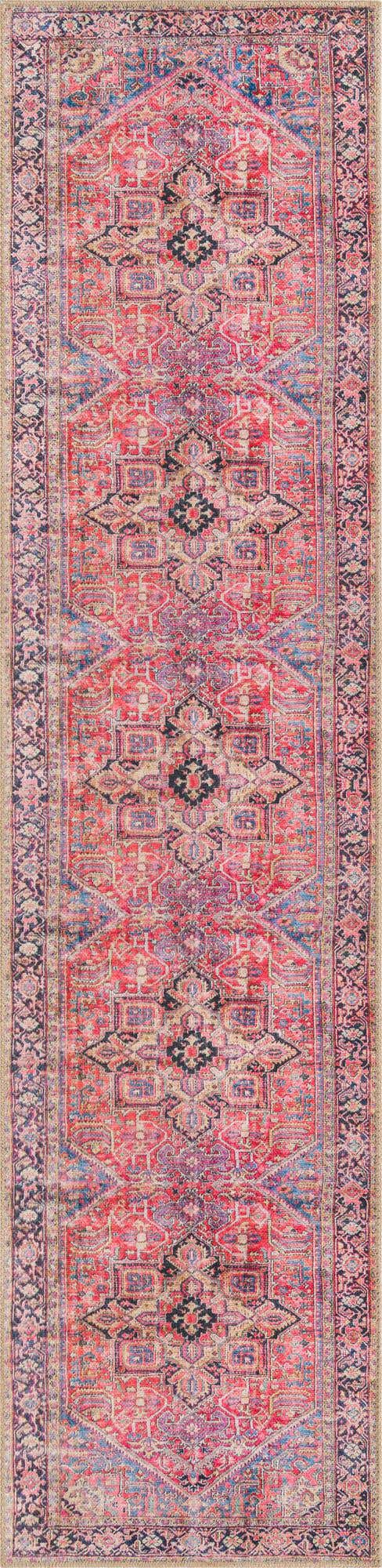 2' x 8' Washable Timeless Runner Rug