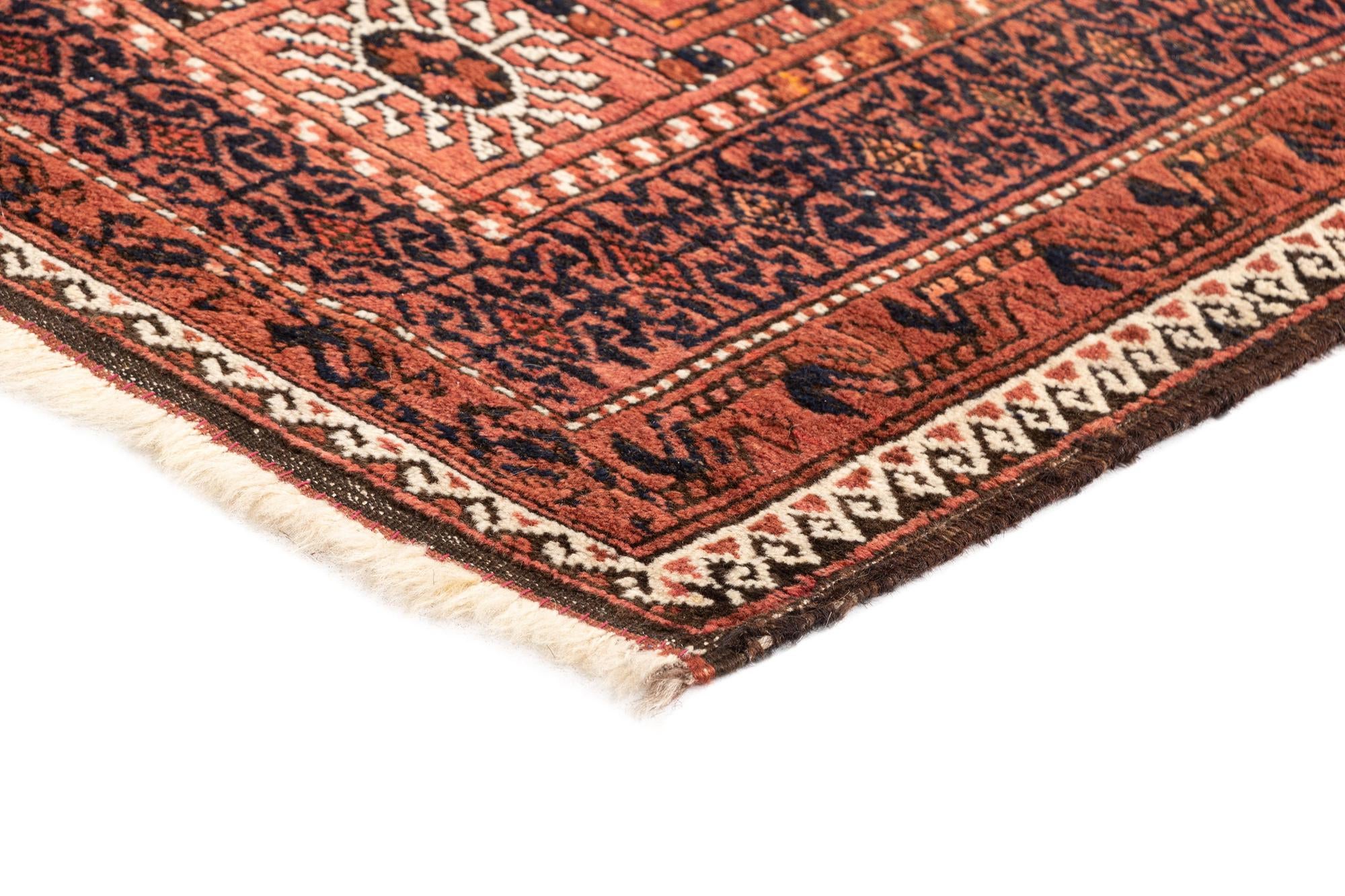 5' 1 x 9' 10 Torkaman Wool Runner Rug