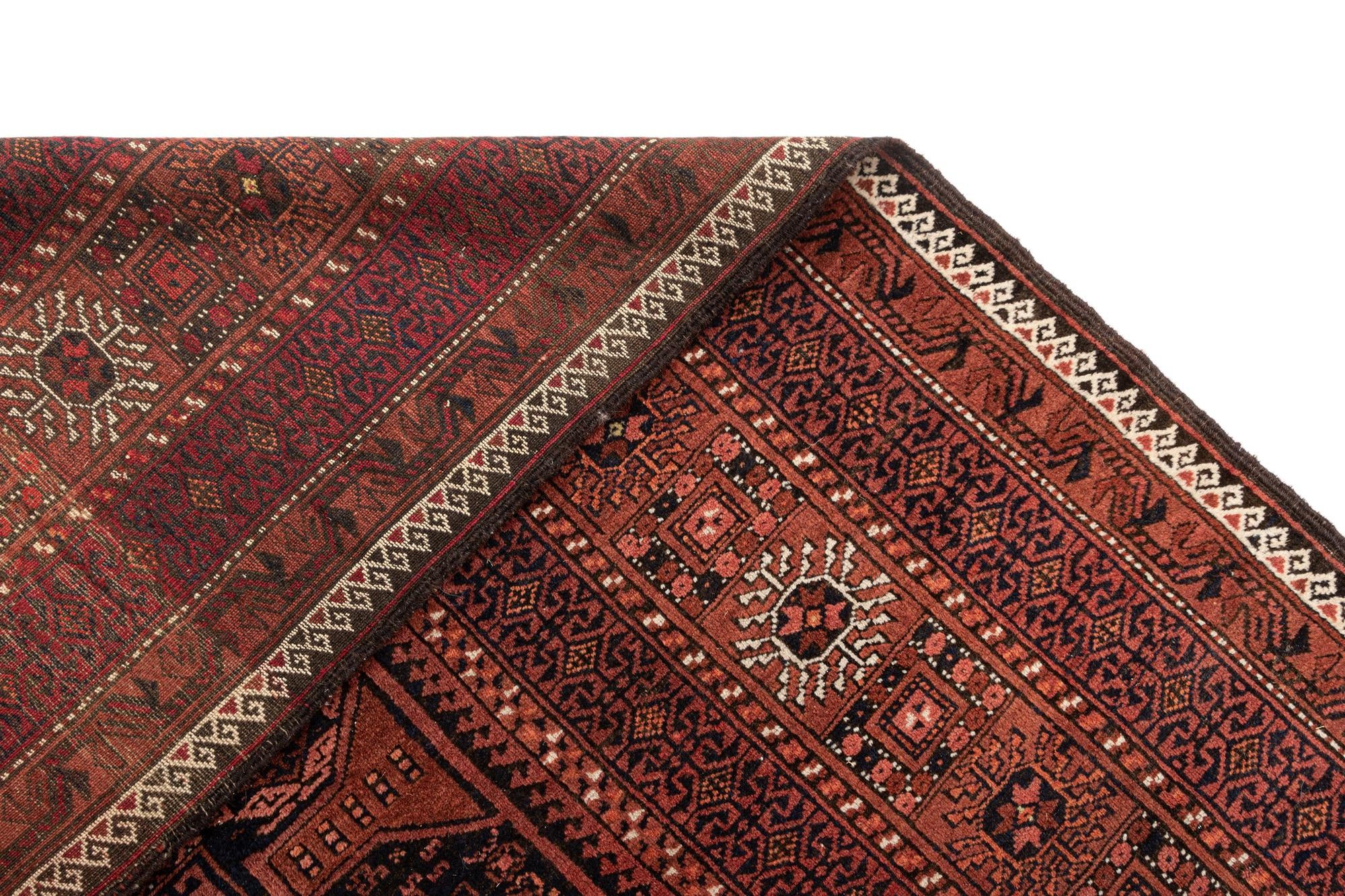 5' 1 x 9' 10 Torkaman Wool Runner Rug
