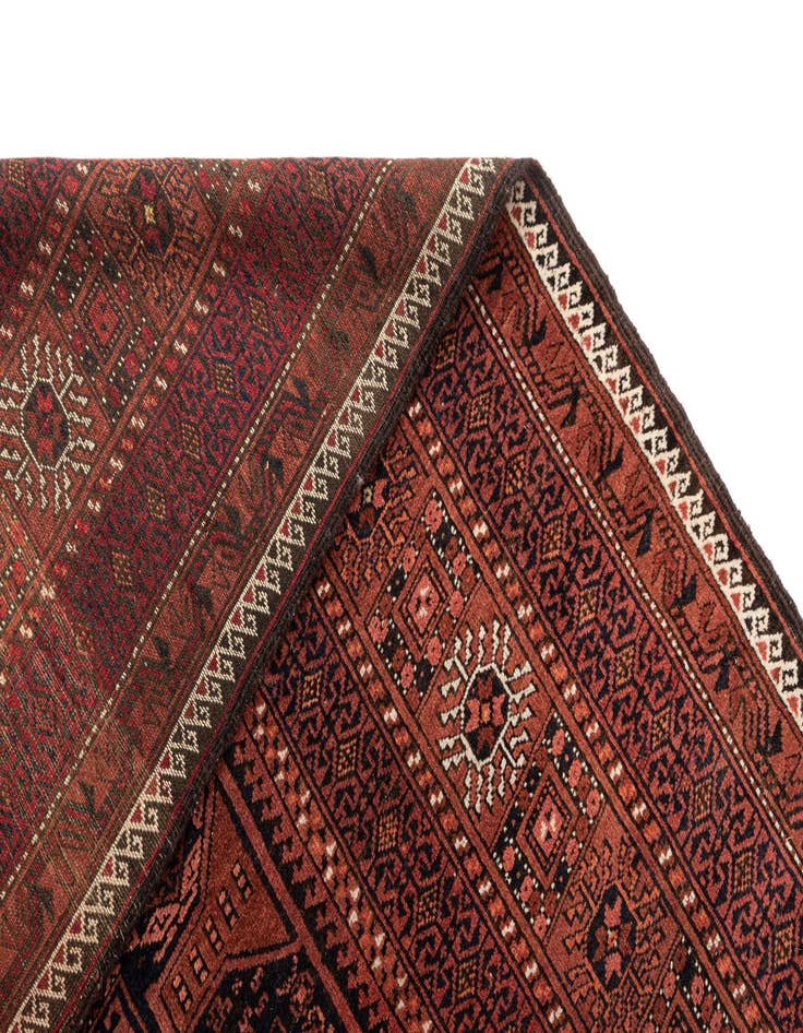 Detail image of 5' 1 x 9' 10 Torkaman Wool Runner Rug