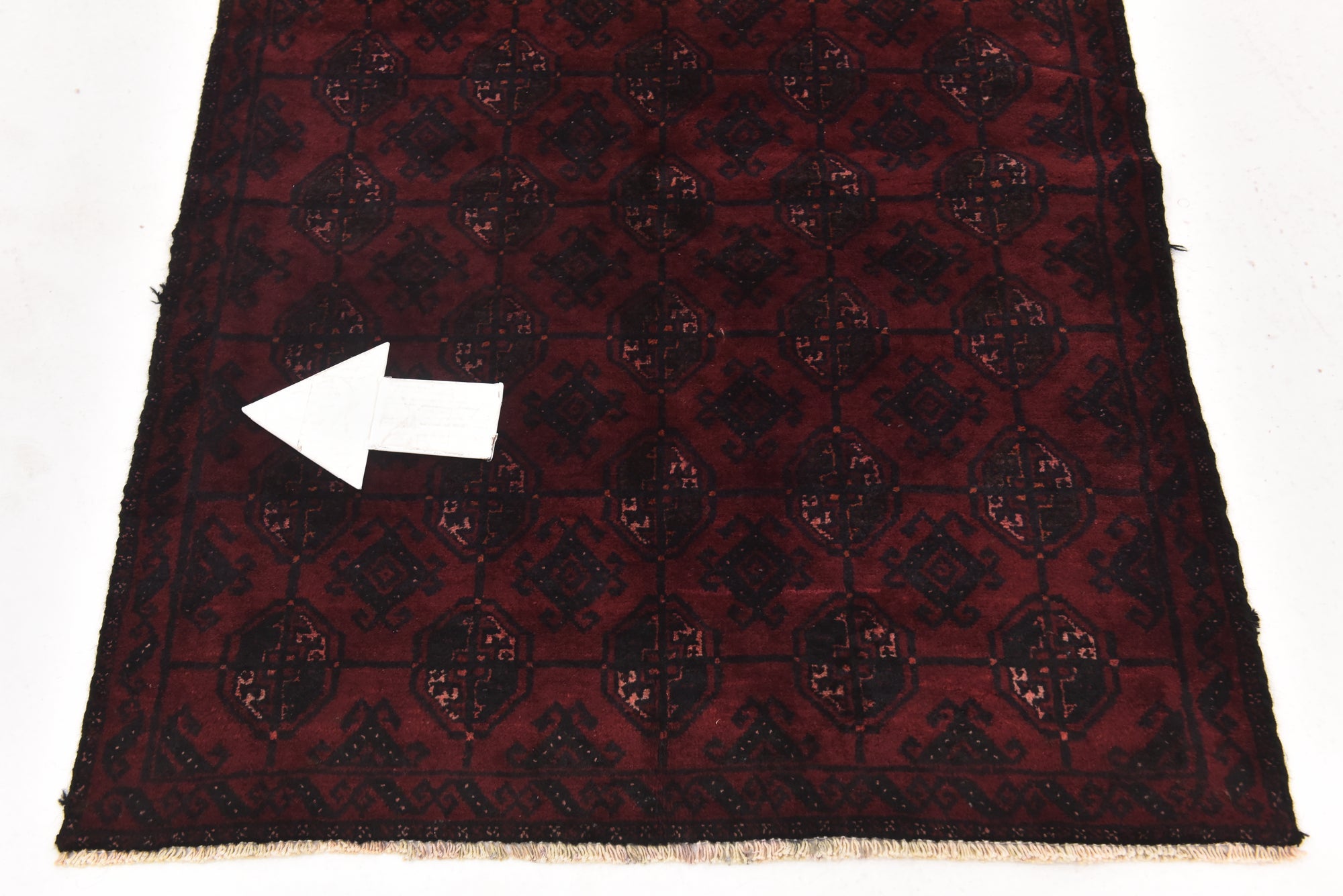 3' x 6' 7 Hand Knotted Torkaman Persian Wool Runner Rug
