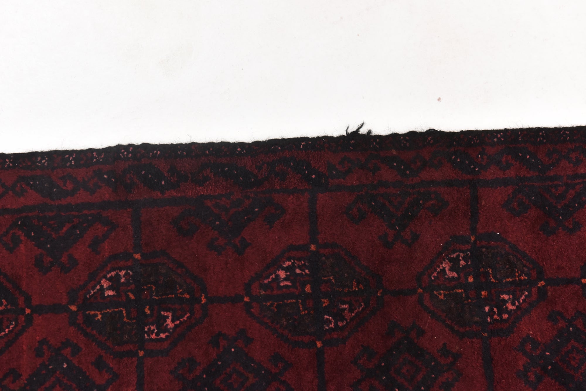 3' x 6' 7 Hand Knotted Torkaman Persian Wool Runner Rug