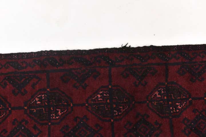3' x 6' 7 Hand Knotted Torkaman Persian Wool Runner Rug