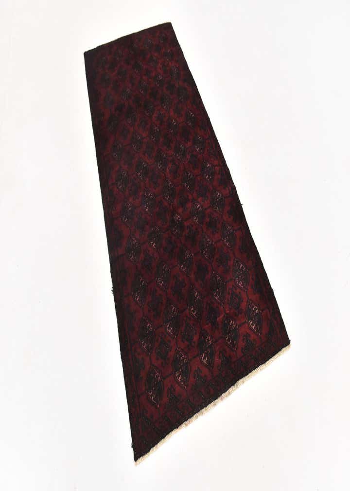 3' x 6' 7 Hand Knotted Torkaman Persian Wool Runner Rug