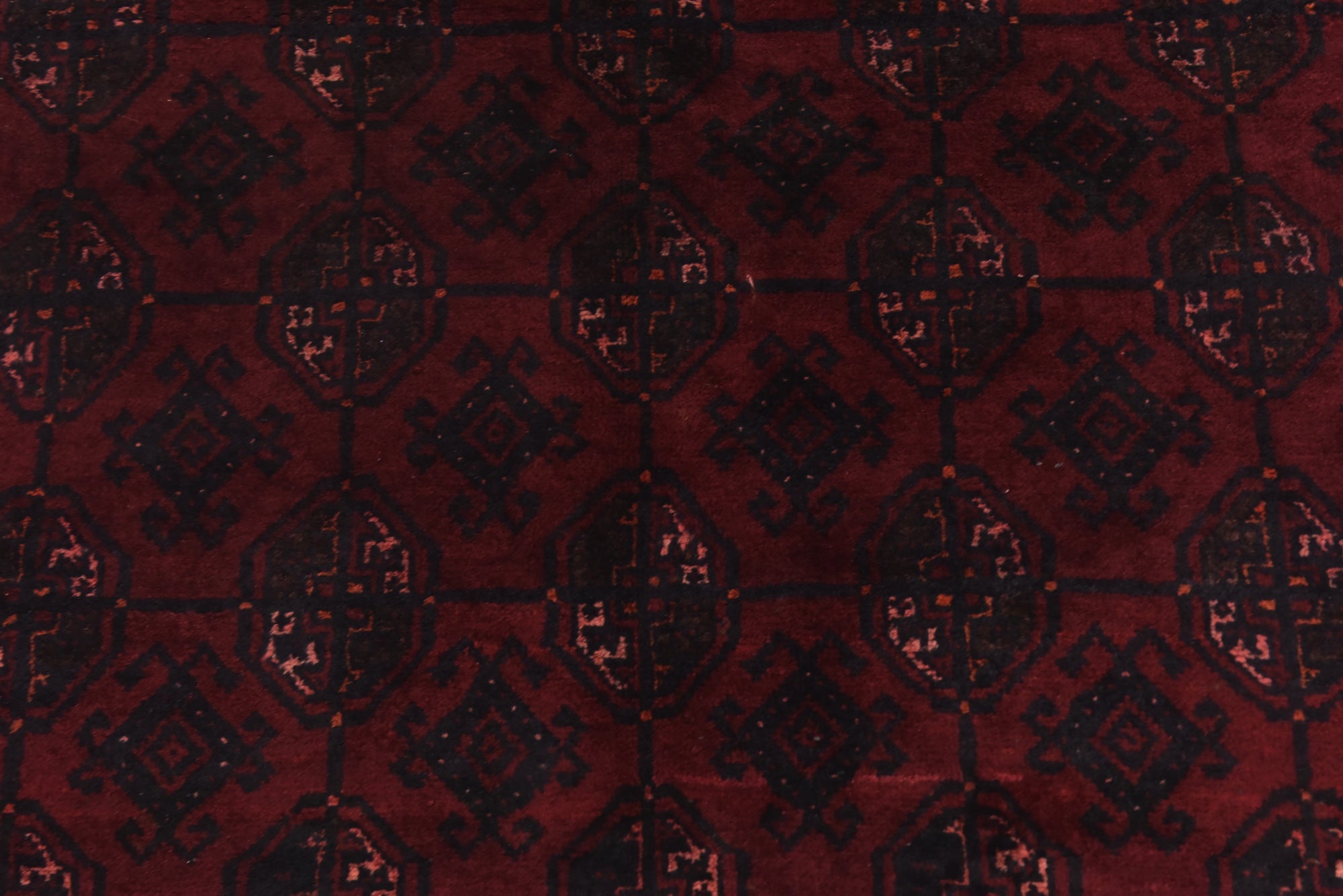 3' x 6' 7 Hand Knotted Torkaman Persian Wool Runner Rug