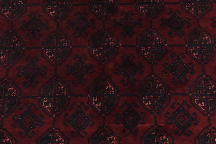3' x 6' 7 Hand Knotted Torkaman Persian Wool Runner Rug