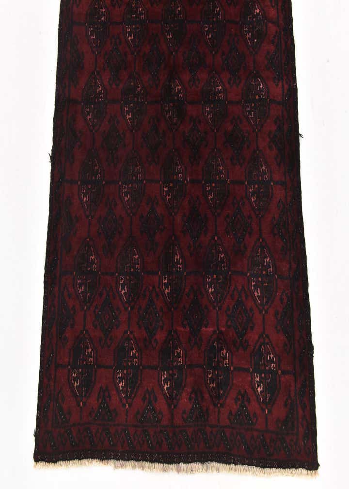 3' x 6' 7 Hand Knotted Torkaman Persian Wool Runner Rug