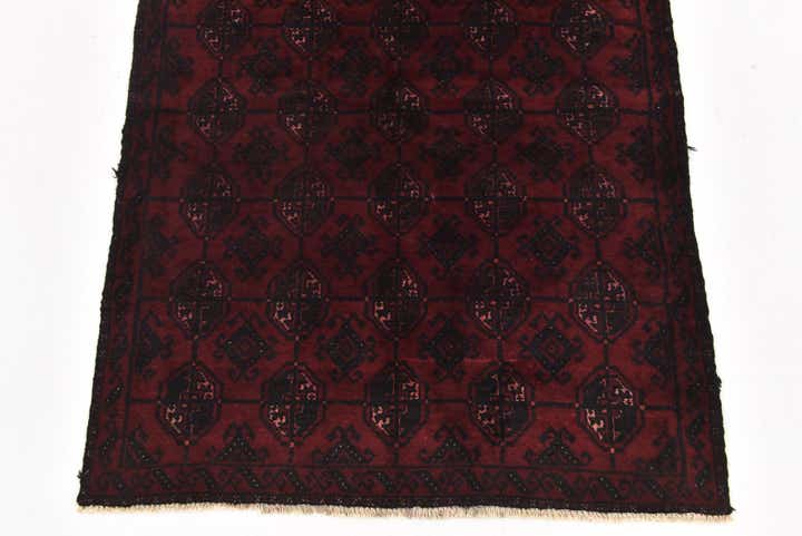 3' x 6' 7 Hand Knotted Torkaman Persian Wool Runner Rug