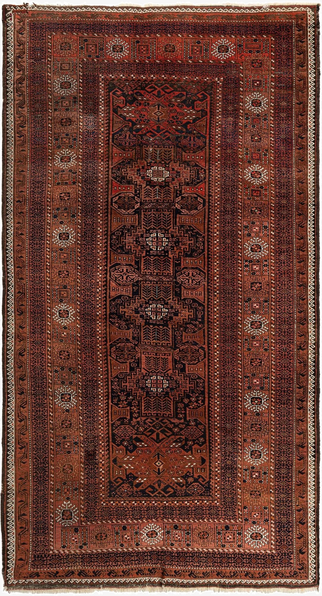 5' 1 x 9' 10 Torkaman Wool Runner Rug